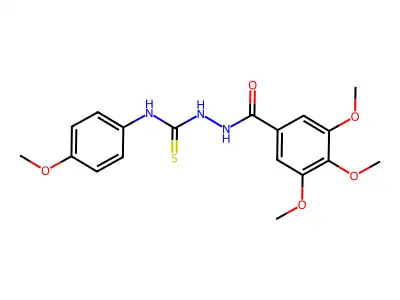 1-(4-Methoxyphenyl)-3-[(3,4,5-trimethoxybenzoyl)amino]thiourea structure