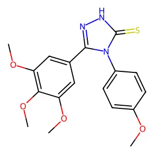 4-(4-Methoxyphenyl)-5-(3,4,5-trimethoxyphenyl)-1,2,4-triazole-3-thiol structure