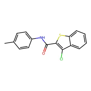 3-Chloro-N-(4-methylphenyl)-1-benzothiophene-2-carboxamide structure