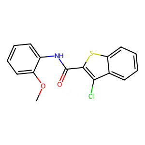 3-Chloro-N-(2-methoxyphenyl)-1-benzothiophene-2-carboxamide structure