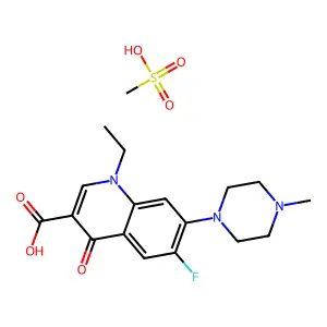 Pefloxacin Mesylate structure