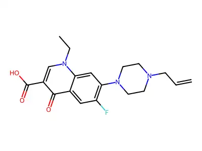 N-Allylpefloxacin structure