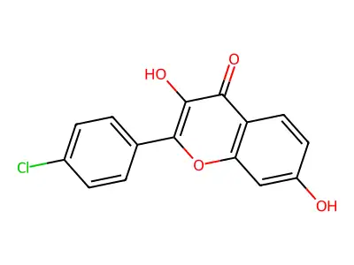 2-(4-Chlorophenyl)-3,7-dihydroxychromen-4-one structure
