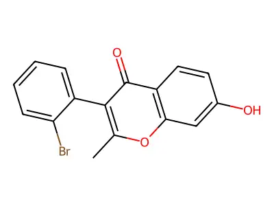 3-(2-Bromophenyl)-7-hydroxy-2-methyl-4H-chromen-4-one structure
