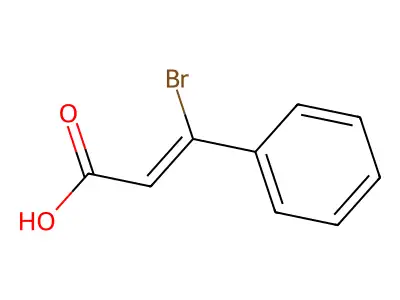 2-Propenoic acid, 3-bromo-3-phenyl- structure