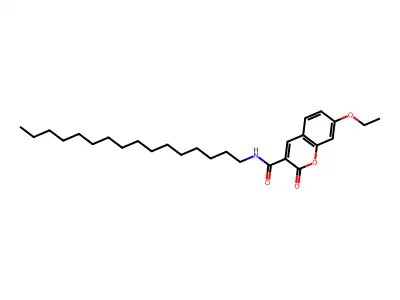 7-ethoxy-N-hexadecyl-2-oxochromene-3-carboxamide structure
