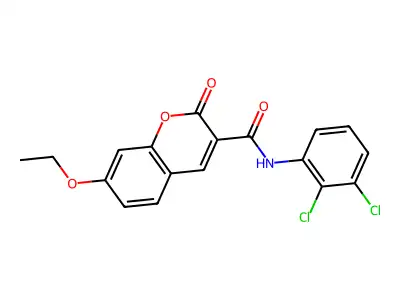 N-(2,3-dichlorophenyl)-7-ethoxy-2-oxochromene-3-carboxamide structure