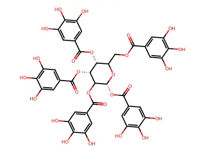 Pentagalloylglucose structure
