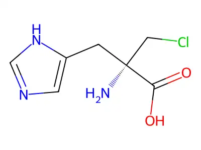 alpha-Chloromethylhistidine structure