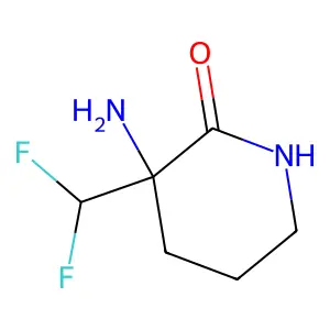 2-Piperidinone, 3-amino-3-(difluoromethyl)- structure