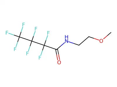 2,2,3,3,4,4,4-Heptafluoro-N-(2-methoxyethyl)butanamide structure