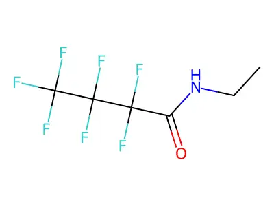 N-ethyl-2,2,3,3,4,4,4-heptafluorobutanamide structure