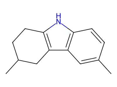 3,6-dimethyl-2,3,4,9-tetrahydro-1H-carbazole structure