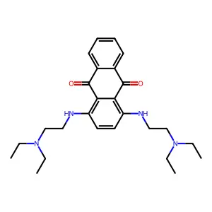 9,10-Anthracenedione, 1,4-bis((2-(diethylamino)ethyl)amino)- structure