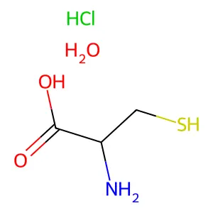 L-半胱氨酸盐酸盐一水合物 structure