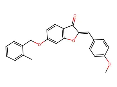 2-[(4-Methoxyphenyl)methylidene]-6-[(2-methylphenyl)methoxy]-1-benzofuran-3(2H)-one structure