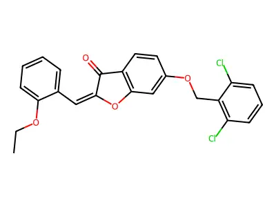 6-[(2,6-Dichlorophenyl)methoxy]-2-[(2-ethoxyphenyl)methylidene]-1-benzofuran-3(2H)-one structure