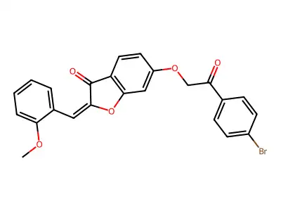 6-[2-(4-Bromophenyl)-2-oxoethoxy]-2-[(2-methoxyphenyl)methylidene]-1-benzofuran-3(2H)-one structure
