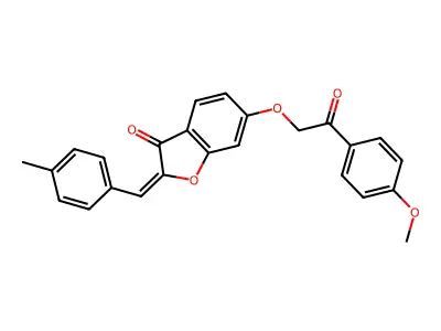 6-[2-(4-Methoxyphenyl)-2-oxoethoxy]-2-[(4-methylphenyl)methylidene]-1-benzofuran-3(2H)-one structure