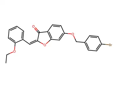 6-[(4-Bromophenyl)methoxy]-2-[(2-ethoxyphenyl)methylidene]-1-benzofuran-3(2H)-one structure