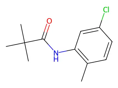 N-(5-chloro-2-methylphenyl)-2,2-dimethylpropanamide structure