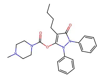 Urethane d'enol de la phenylbutazone et de la N-methyl-piperazine [French] structure
