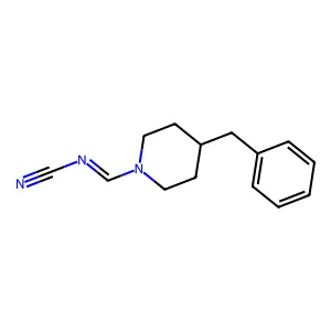 (4-Benzylpiperidin-1-yl)methylidenecyanamide structure