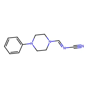 (4-Phenylpiperazin-1-yl)methylidenecyanamide structure