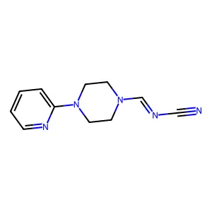 (4-(2-Pyridinyl)-1-piperazinyl)methylenecyanamide structure