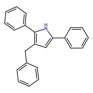 3-benzyl-2,5-diphenyl-1H-pyrrole structure