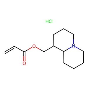 Polymethacryloyl lupinine hydrochloride structure