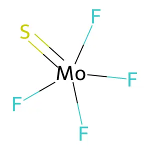 Tetrafluoro(thioxo)molybdenum structure