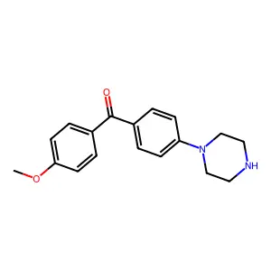 (4-Methoxy-phenyl)-(4-piperazin-1-yl-phenyl)-methanone structure