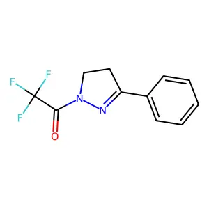 3-phenyl-1-(trifluoroacetyl)-4,5-dihydro-1H-pyrazole structure