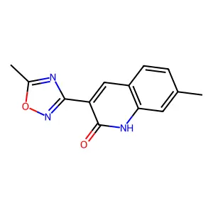 7-Methyl-3-(5-methyl-1,2,4-oxadiazol-3-yl)quinolin-2-ol structure