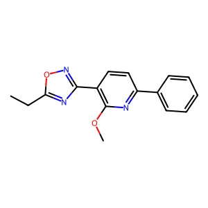3-(5-Ethyl-1,2,4-oxadiazol-3-yl)-2-methoxy-6-phenylpyridine structure