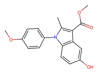methyl 5-hydroxy-1-(4-methoxyphenyl)-2-methyl-1H-indole-3-carboxylate structure