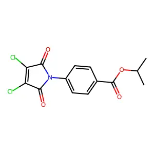 Propan-2-yl 4-(3,4-dichloro-2,5-dioxopyrrol-1-yl)benzoate structure