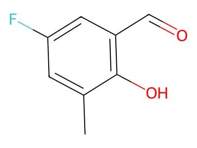 5-Fluoro-2-hydroxy-3-methylbenzaldehyde structure