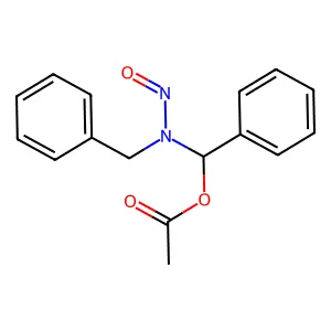 N-(alpha-Acetoxybenzyl)-N-benzylnitrosamine structure