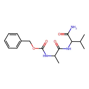 Benzyl N-[1-[(1-carbamoyl-2-methyl-propyl)carbamoyl]ethyl]carbamate structure