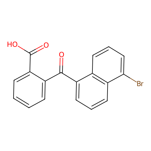 2-(5-溴萘-1-甲酰基)苯甲酸 structure