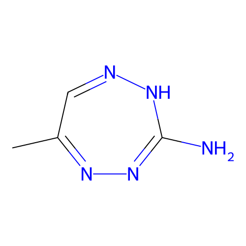 6-methyl-2H-1,2,4,5-tetrazepin-3-amine structure