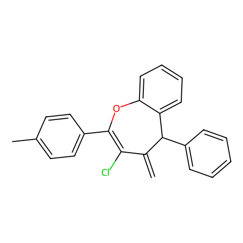 3-Chloro-4-methylidene-2-(4-methylphenyl)-5-phenyl-4,5-dihydro-1-benzoxepine structure