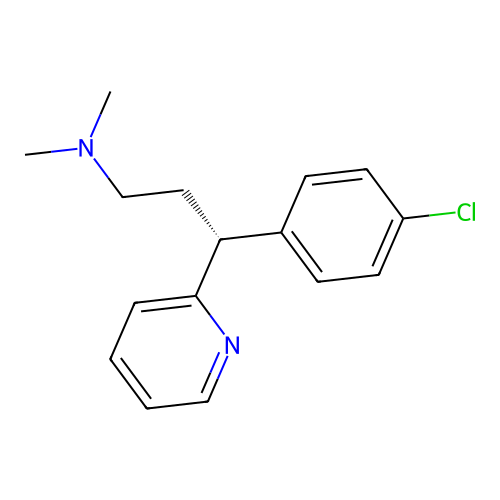 (-)-Chlorpheniramine structure