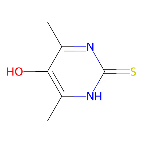 5-hydroxy-4,6-dimethyl-1H-pyrimidine-2-thione structure