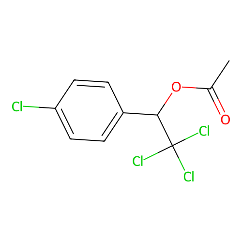 [2,2,2-Trichloro-1-(4-chlorophenyl)ethyl] acetate structure