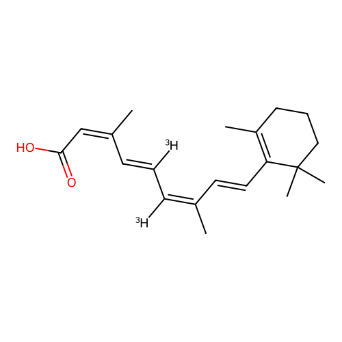 Retinoic-10,11-t2 acid structure