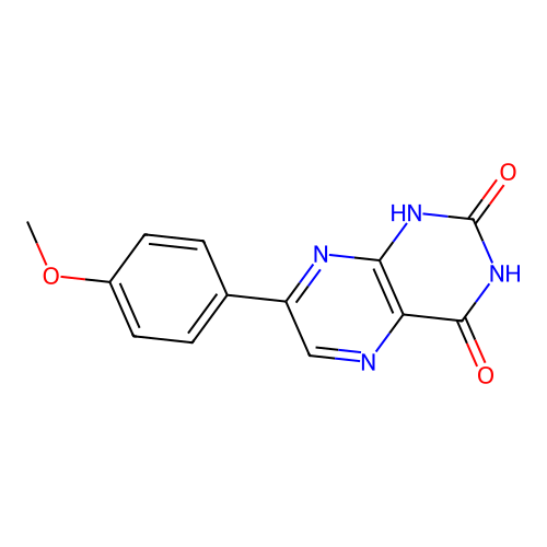 7-(4-Methoxyphenyl)-2,4-pteridinediol structure