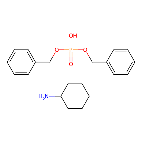 双(苯甲氧基)膦酸;环己胺 structure